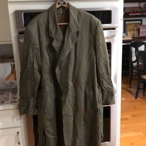 Andrew fezza double breasted trench coat
